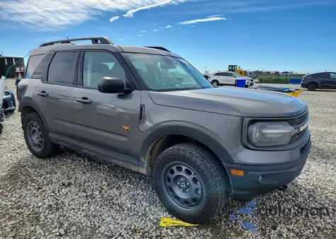 2022 Ford Bronco Sport Badlands z USA, uszkodzony, nr VIN 3FMCR9D92NRD50670